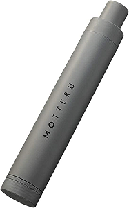 MOTTERU 折りたたみ傘 軽量 コンパクト 自立 できる 便利仕様 (防水 ハードケース付き)傘は ブラック 傘ケースは グレー 親骨 50cm MO-3007-011